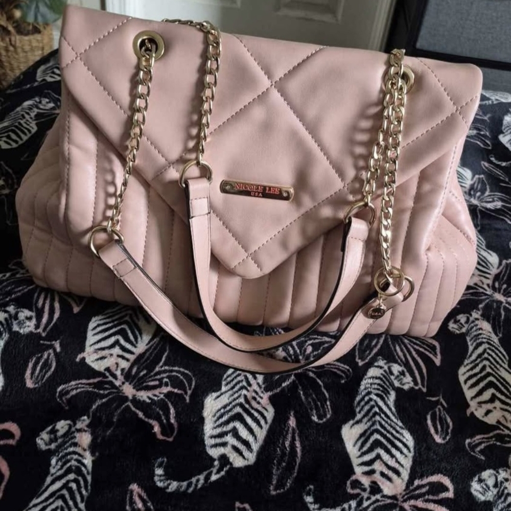 Nicole Lee Pink Quilted Women's Bag